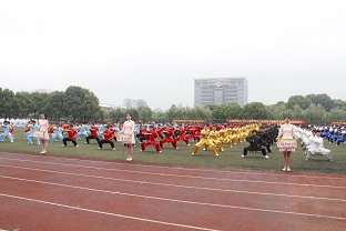 2018年上海市学生阳光体育大联赛武术拳操比赛在我校举行