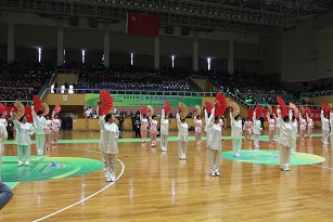 我校武术拳操、功夫扇“亮相”上海市学生阳光体育节